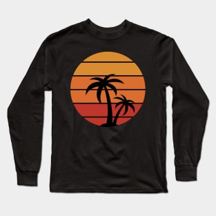 Golden hour at beach Long Sleeve T-Shirt